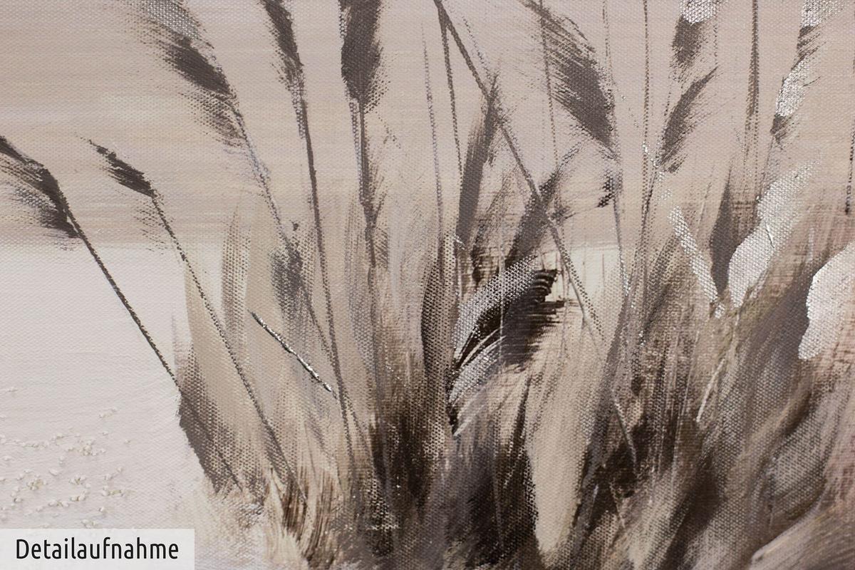 ACRYLBILD HANDGEMALT 120/60 cm - Grau, Holz/Textil (120/60cm) - KUNSTLOFT