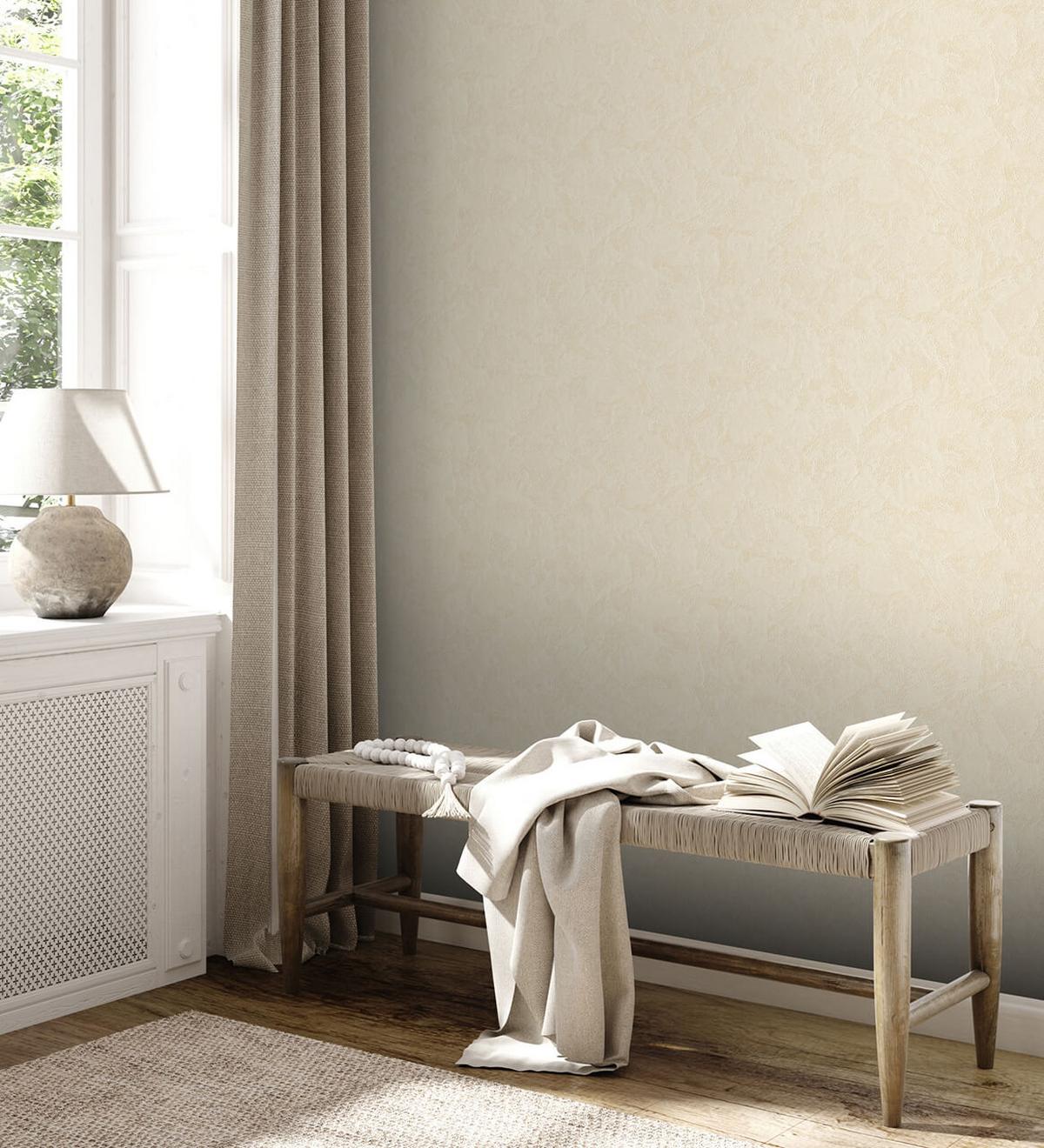 VLIESTAPETE Beige 53/1005 cm - Beige, Textil (53/1cm) - KUNSTLOFT