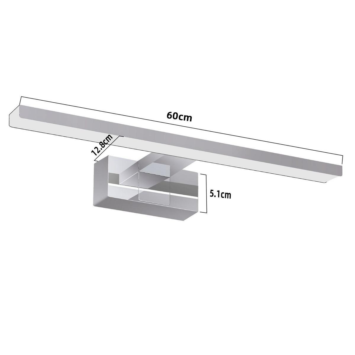 SPIEGELLEUCHTE ALBRECHT II 60/12.8/12CM - Silberfarben, Metall (60/12.8/12cm) - Nettlife