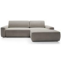 ECKSOFA Baleo Greige Chenille-Bezug - Taupe/Schwarz, Kunststoff/Textil (162/264cm) - Selsey