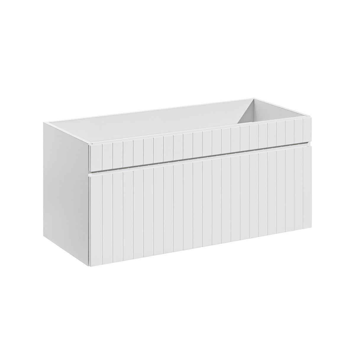WASCHTISCHUNTERSCHRANK 100cm Zelie Weiß - Weiß, Holzwerkstoff (100/46/45cm) - Petits-meubles