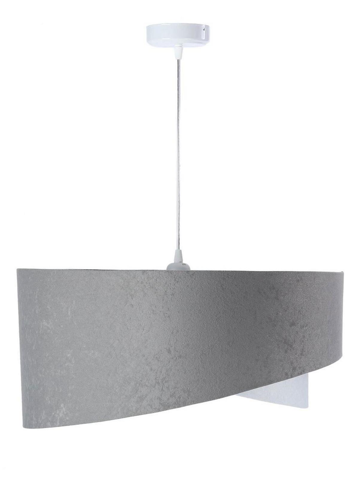 HÄNGELEUCHTE Grau 50/23 cm - Weiß/Grau, Kunststoff (50/1.3/23cm) - ONZENO