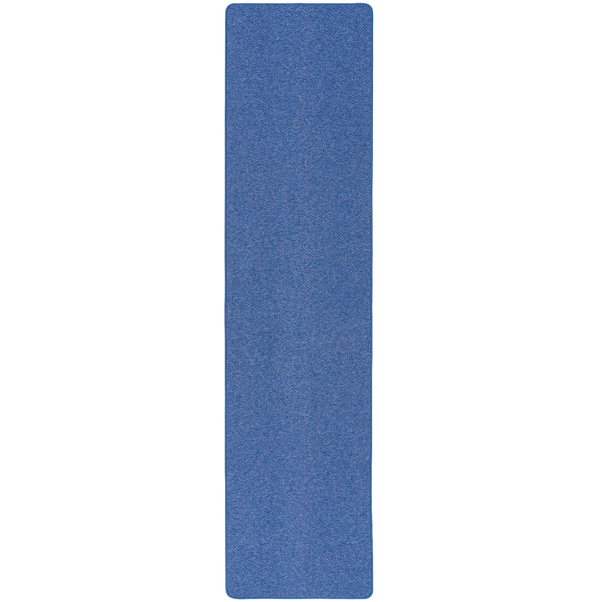 LÄUFER TEPPICH SCHLINGEN TEPPICH ALMA MELIERT - Blau, Textil (80/160cm) - Snapstyle