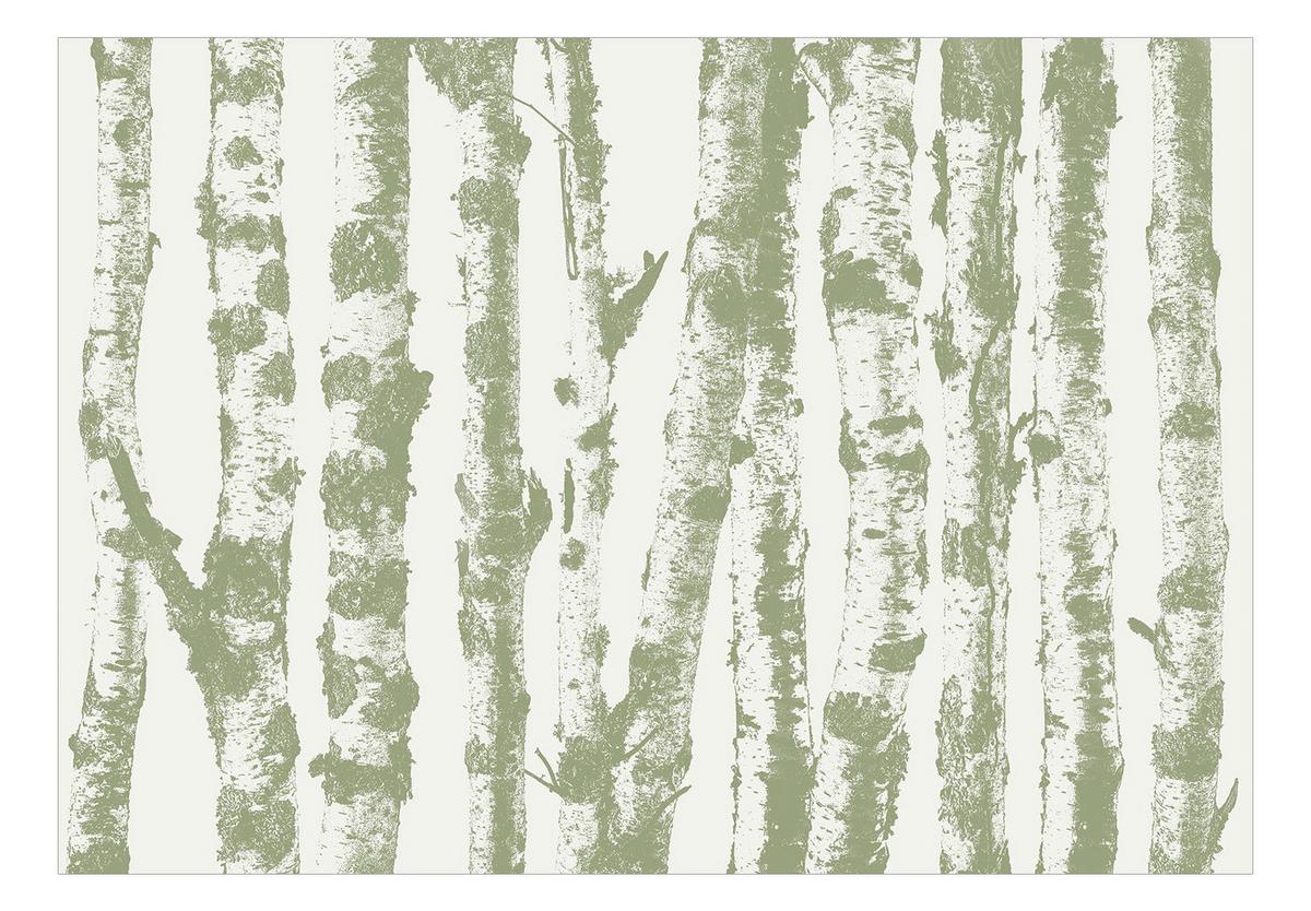 SELBSTKLEBENDE FOTOTAPETE 147/105 cm - Grau/Grün, Kunststoff/Textil (147/1cm) - KUNSTLOFT