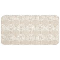 BADEMATTE Wellen - Textur - Beige 120x60 cm - Kaschmir, Textil (120/60cm) - OnlyWow
