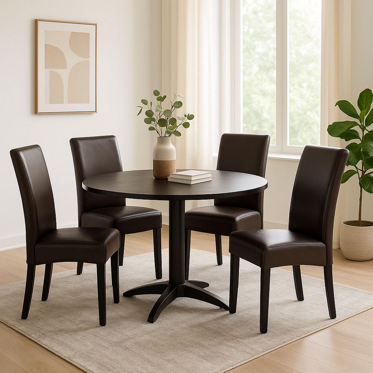 ESSZIMMERSTUHL Braun, Schwarz - Schwarz/Braun, Textil (43/90/56cm) - MCW