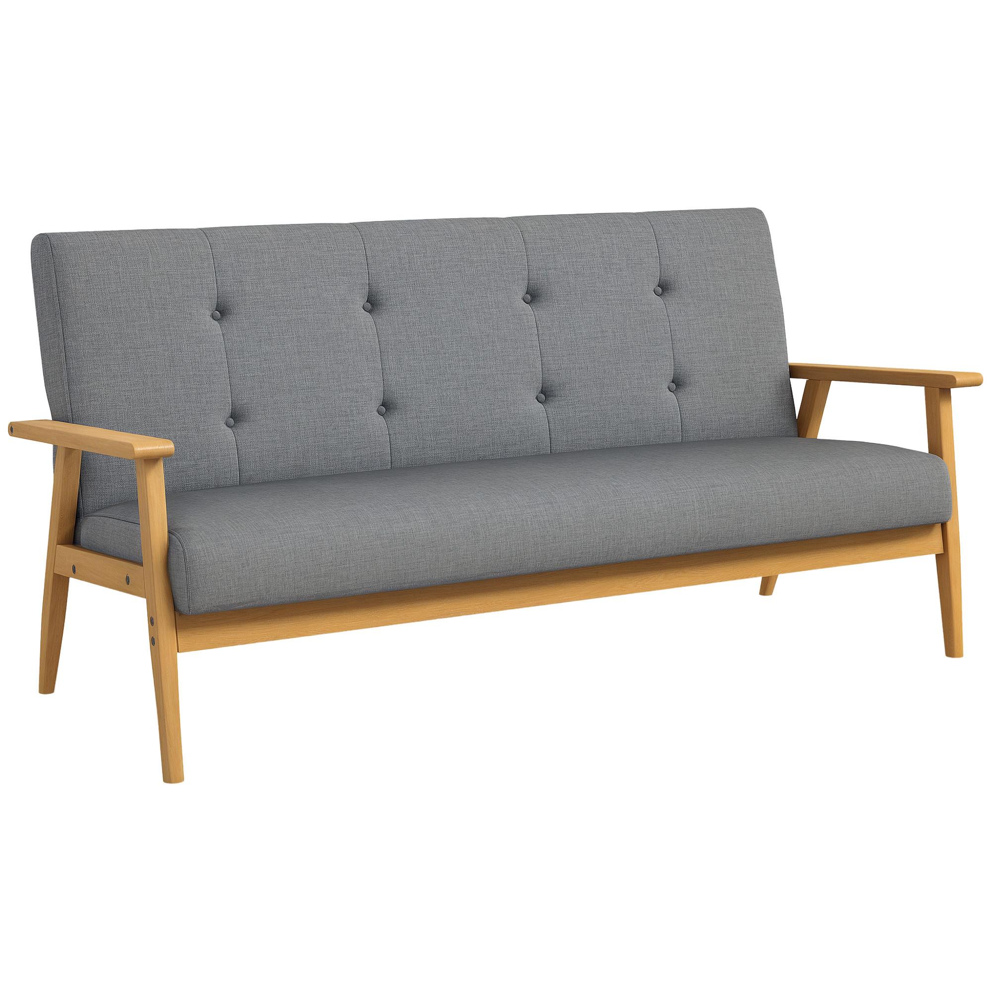 SOFA Yvith 155/70/73cm - Dunkelgrau, Textil (70/73/155cm) - ZMH