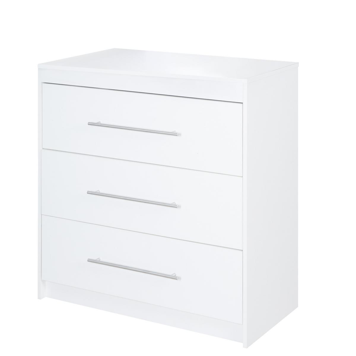 WICKELKOMMODE Maren - Weiß, Holzwerkstoff/Metall (88.5/98/75cm) - Roba