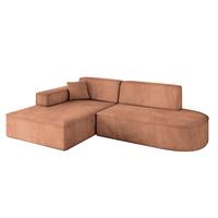 ECKSOFA Ottomane Links IREA-L1-v4 - 234x171x79 cm Koralle - Koralle, Holzwerkstoff/Textil (234/171cm) - ALTDECOR