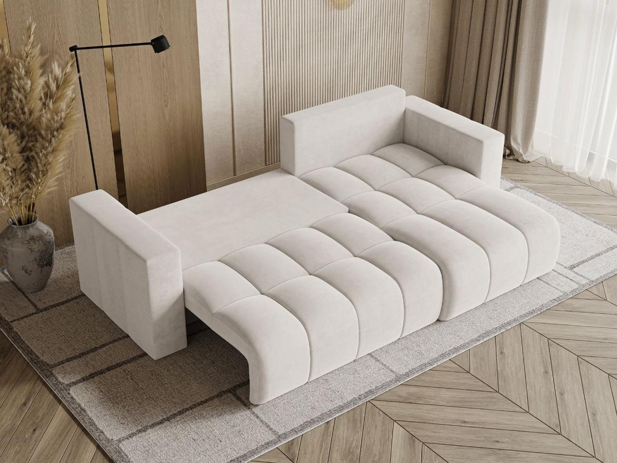 ECKSOFA Neva Ecru - Ecru, Holz/Textil (280/170cm) - Graingold