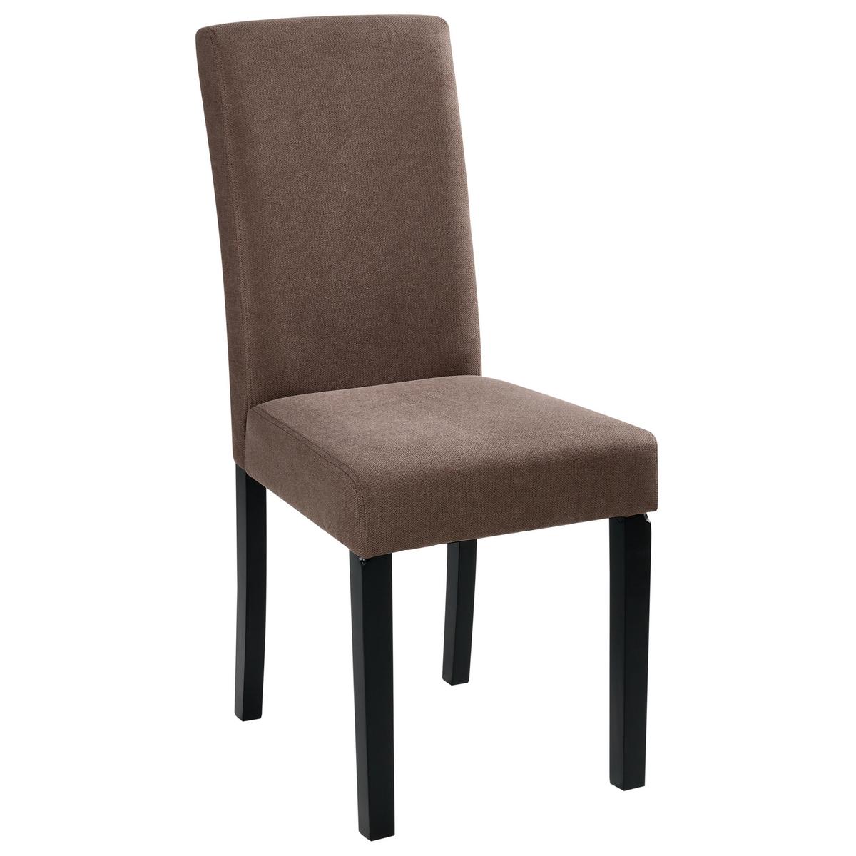 ESSZIMMERSTUHL 2er-Set Polsterbezug Braun Broadway - Braun, Holz/Textil (44/92/45cm) - Beliani