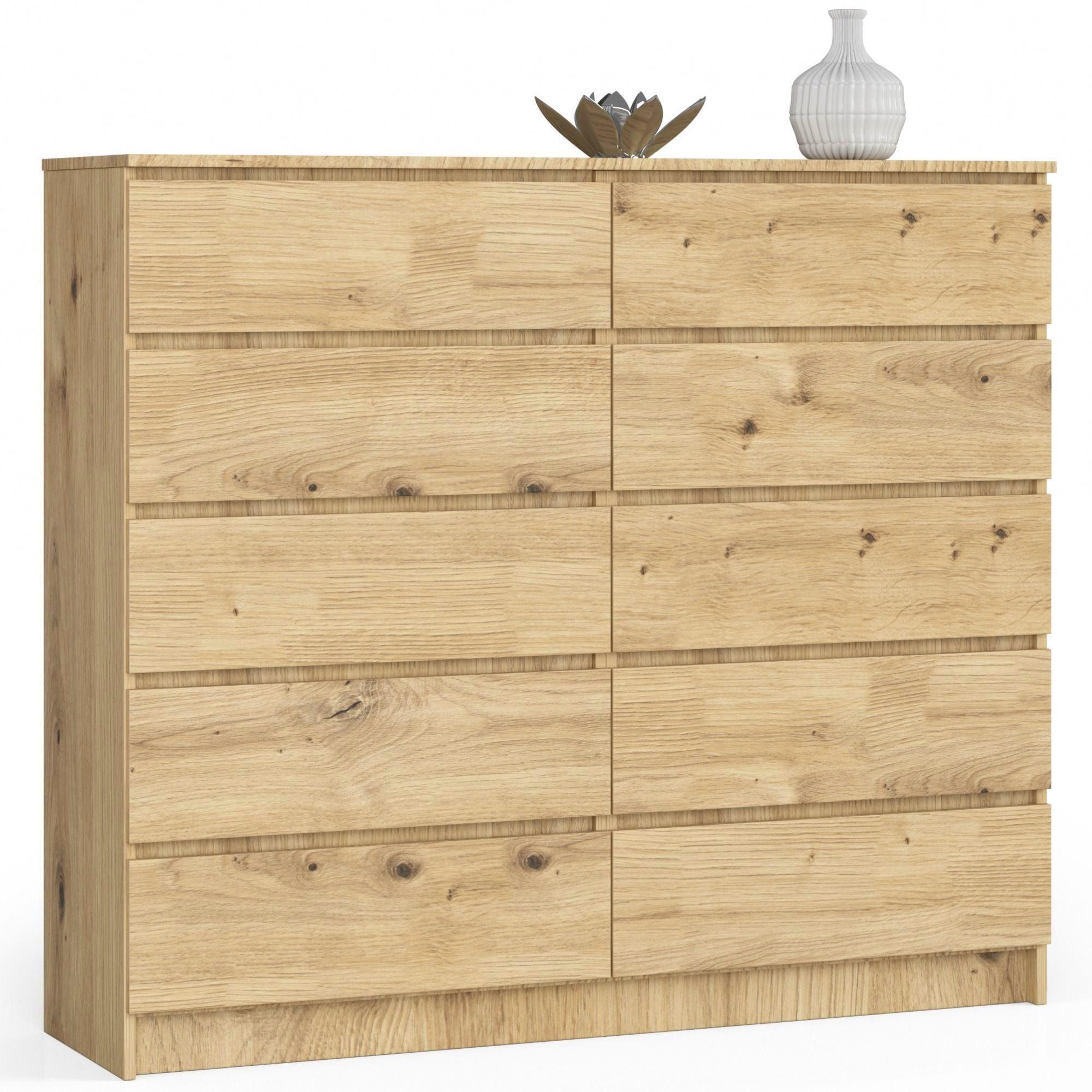 KOMMODE Eiche Artisan 121/138/40 - Eiche Artisan, Holzwerkstoff (138/121/40cm) - RAUMHIRSCH FURNITURE