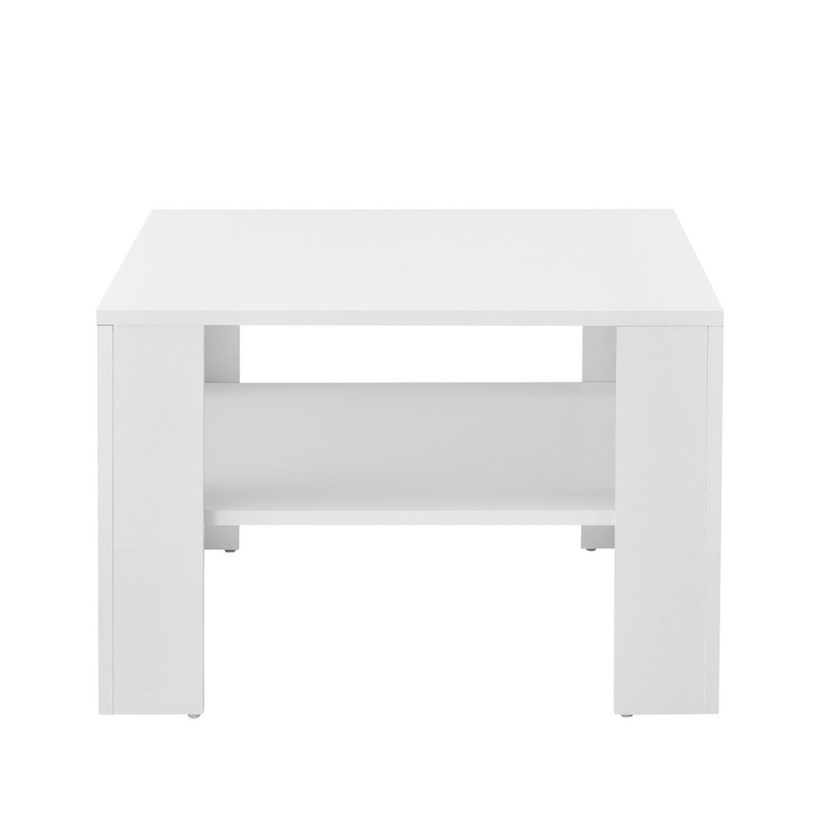 COUCHTISCH Aachen 60/60/40 - Weiß, Holzwerkstoff (60/60/40cm) - [en.casa]