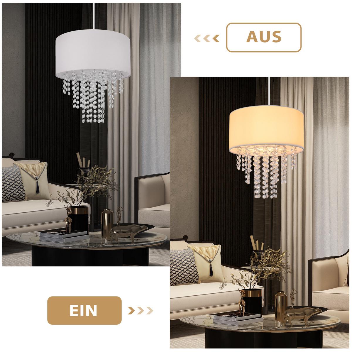 HÄNGELEUCHTE Feyrf 32/10/192 cm - Weiß, Metall (32/10/192cm) - ZMH