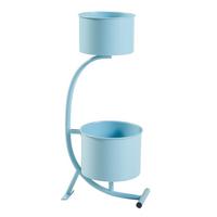 PFLANZENSTÄNDER Almelo - Hellblau, Metall (63cm) - [en.casa]