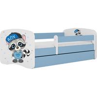 KINDERBETT Emily mit Schublade und Matratze, Blau 80x180 cm - Blaugrau, Holzwerkstoff (180/80cm) - WFL GROUP
