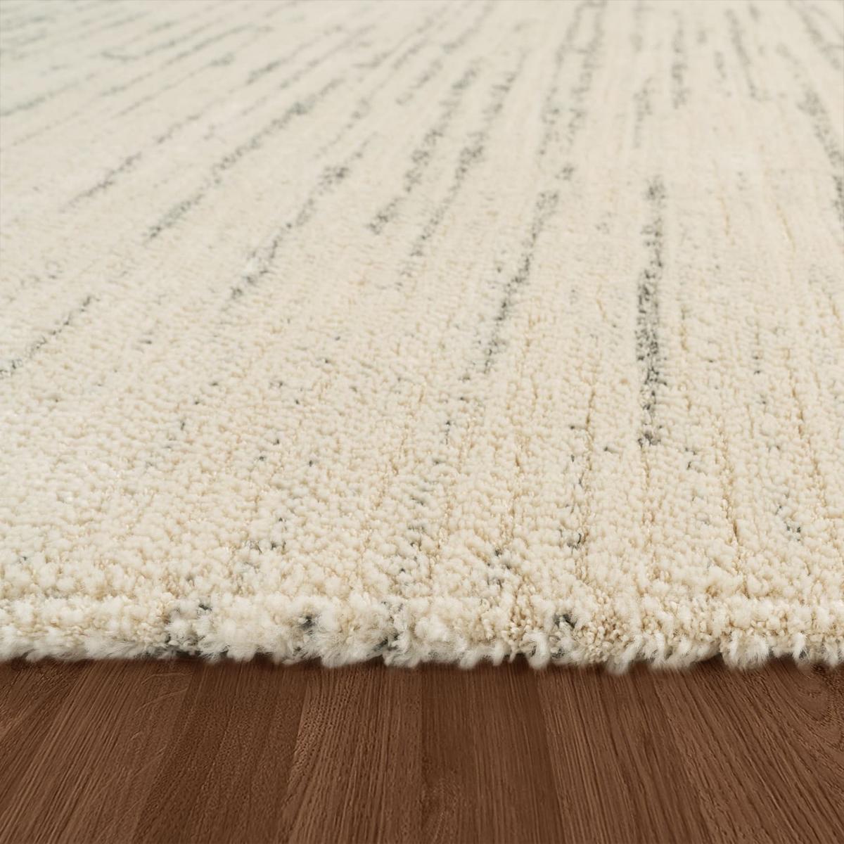 KURZFLORTEPPICH, meliert, aus Polyester, Creme, 120 x 170 cm - Beige, Textil (170/120cm) - KADIMA DESIGN