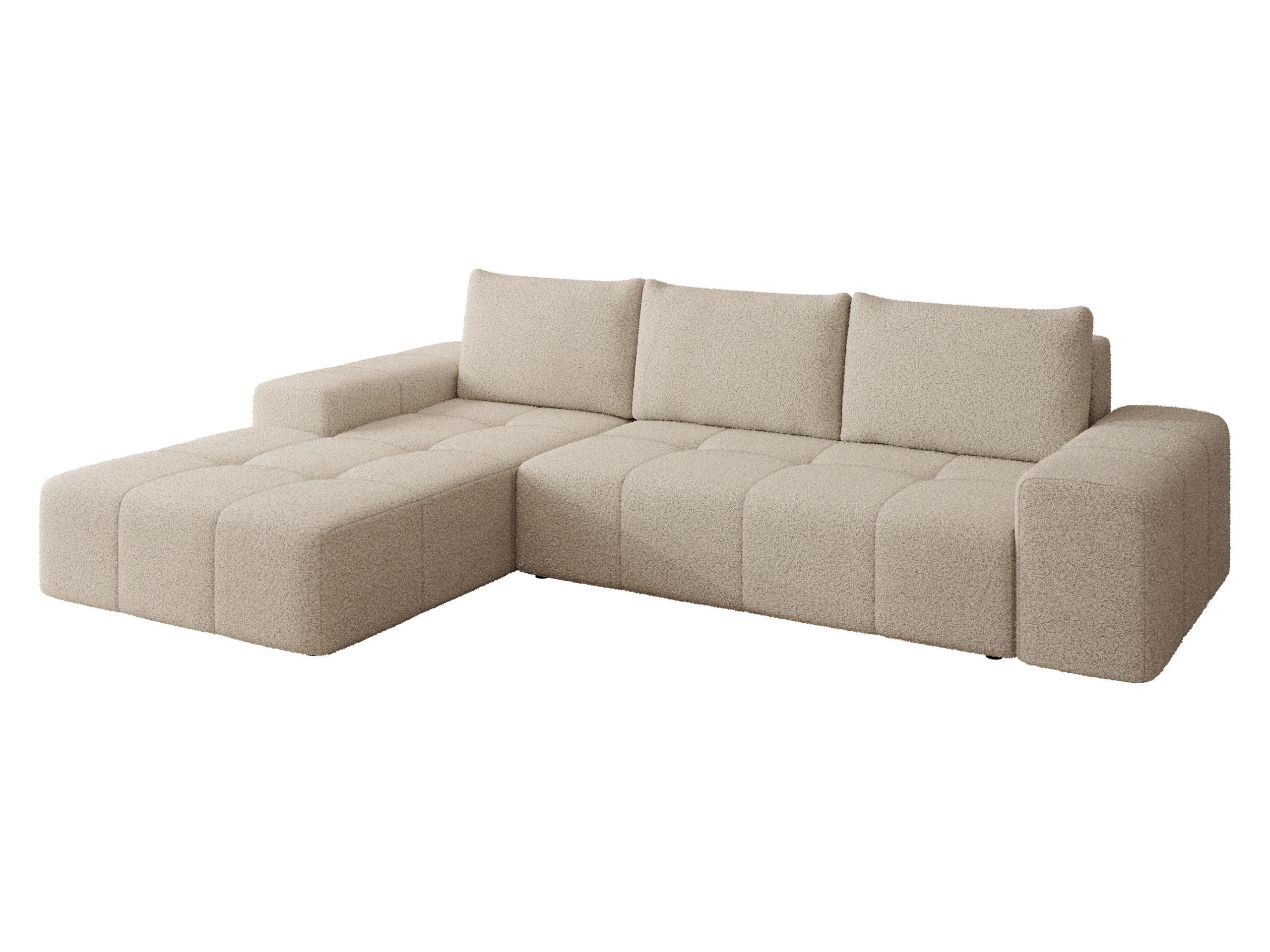 ECKSCHLAFSOFA Tonseo L, Seite: Links - Schwarz/Mokka, Holz/Kunststoff (275/173cm) - MIRJAN24