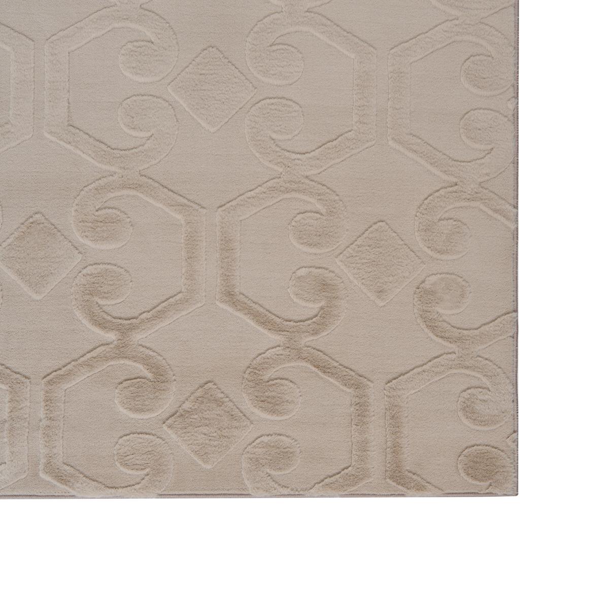 TEPPICH Beige 160/230 cm Gannett - Beige, Textil (160/230cm) - Beliani