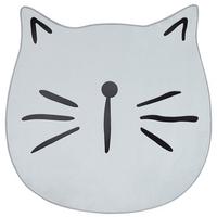 KINDERTEPPICH-KITTY 100/100 cm - Grau, Kunststoff (100/100cm) - Beliani