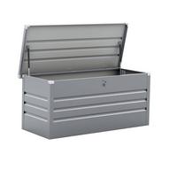GARTENSCHRANK - GARTENTRUHE store Silber - Grau, Holz (69/60/165cm) - Habitat Garten