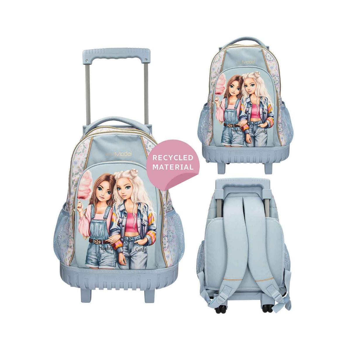 SCHUL-SET TROLLEY FESTIVAL FUN TOPModel hellblau - Hellblau, Textil (2/2cm) - Depesche Germany