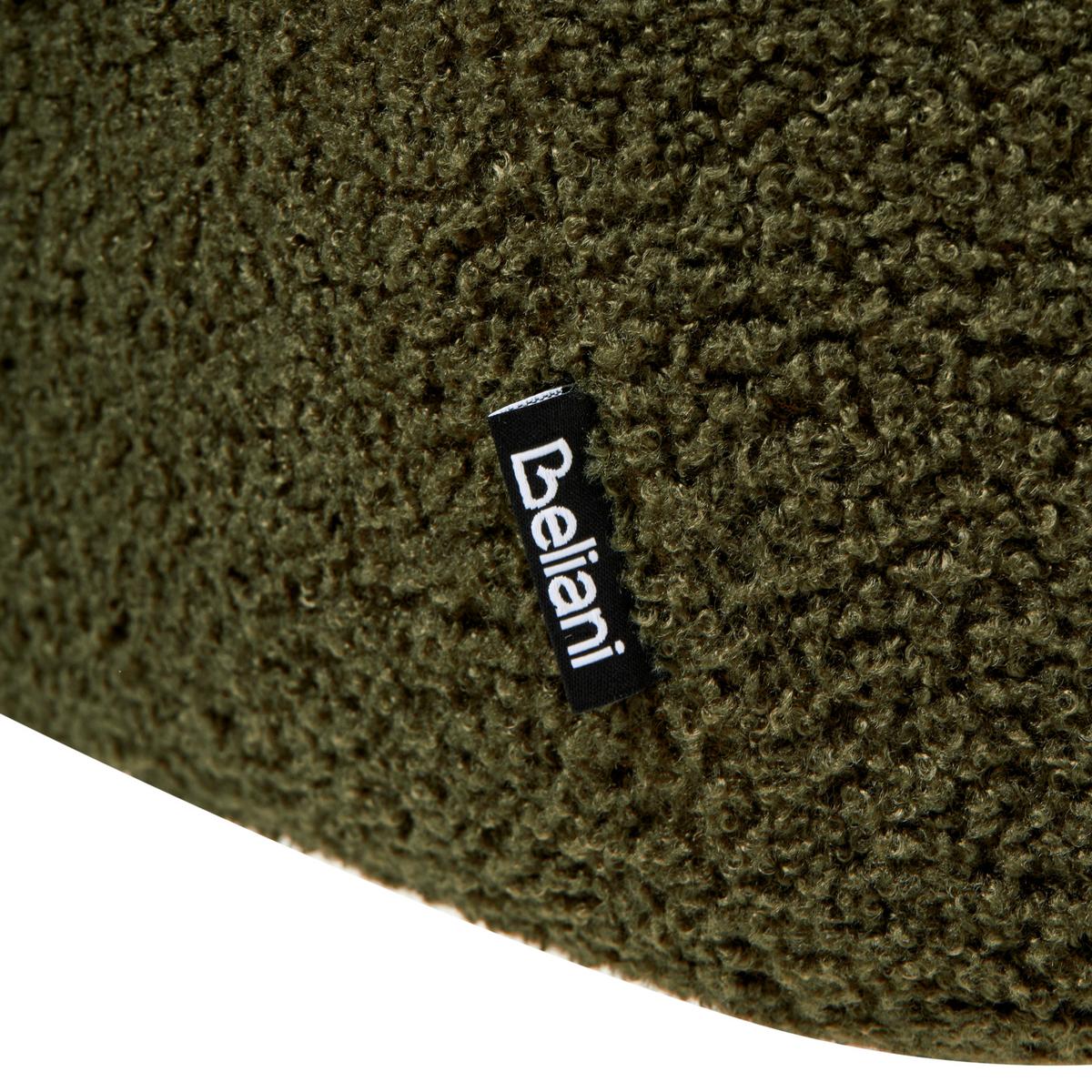 ESSZIMMERSTUHL drehbar Bouclé Grün Hayden - Braun/Grün, Textil (64/85/69cm) - Beliani