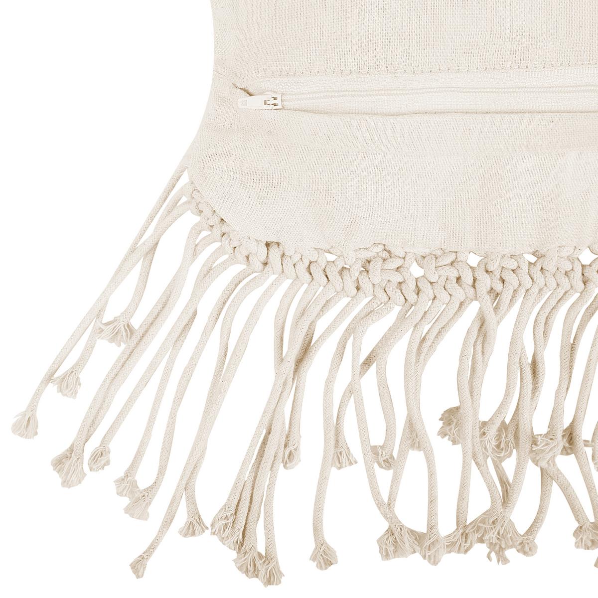 DEKOKISSEN 2er-Set Hellbeige 45/45 cm Yortan - Beige, Textil (45/45cm) - Beliani