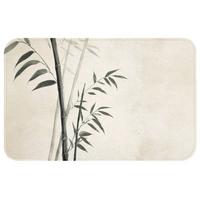 BADEMATTE Japandi - Bambus - Beige Badvorleger 80x50 cm - Ecru, Textil (80/50cm) - OnlyWow
