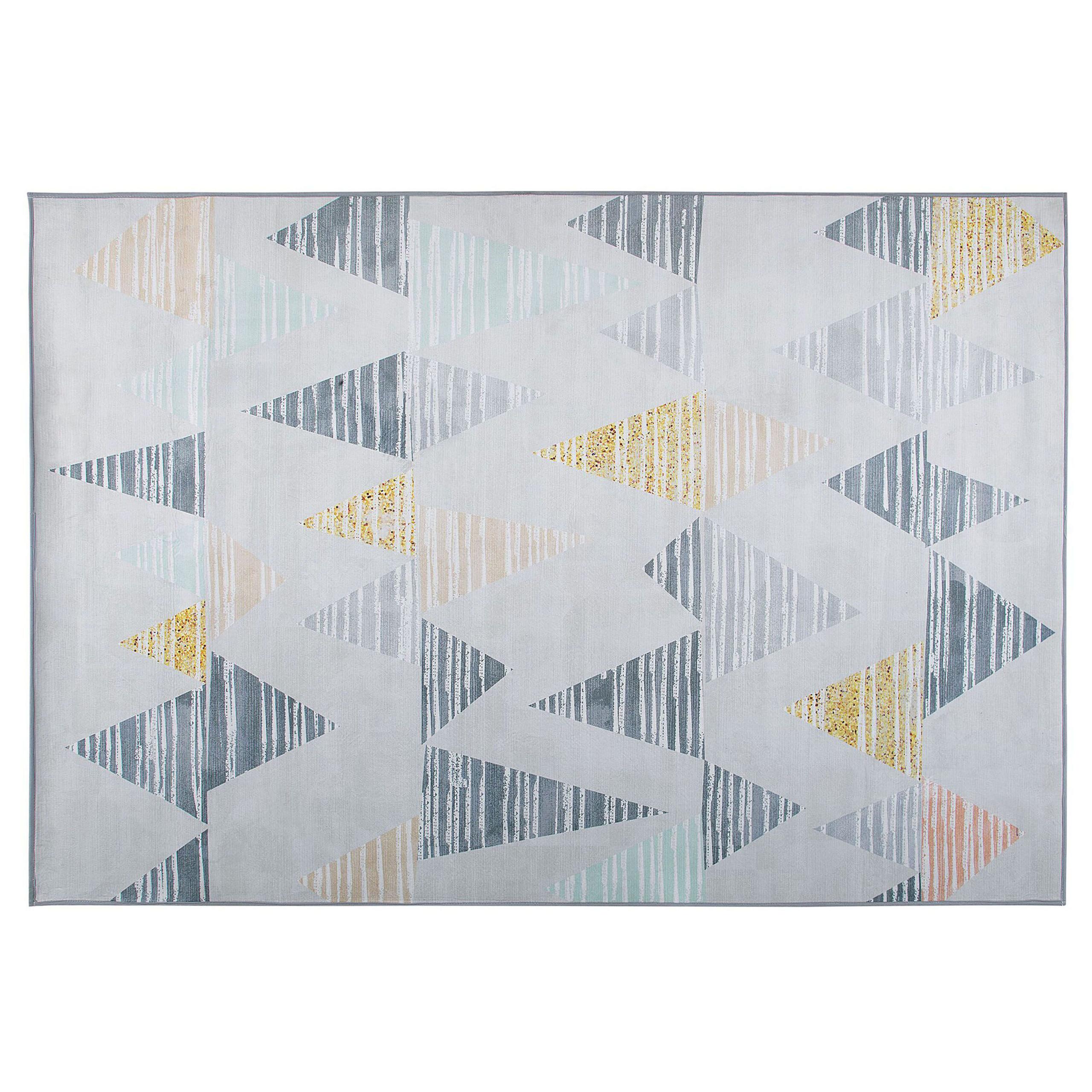 KURZFLOR-TEPPICH Yayla 230/160 cm - Grau, Kunststoff (160/230cm) - Beliani