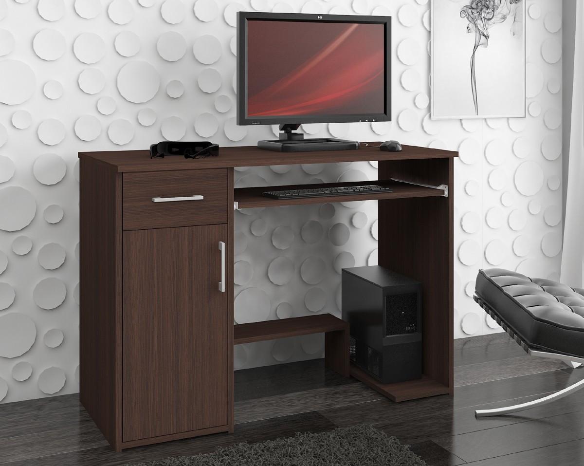 SCHREIBTISCH Dunkelbraun 74/90/50 - Dunkelbraun, Holzwerkstoff (120/55/74cm) - RAUMHIRSCH FURNITURE