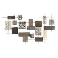 WANDDEKORATION Metall gold Astatine - Goldfarben, Metall (90/50/3cm) - Beliani