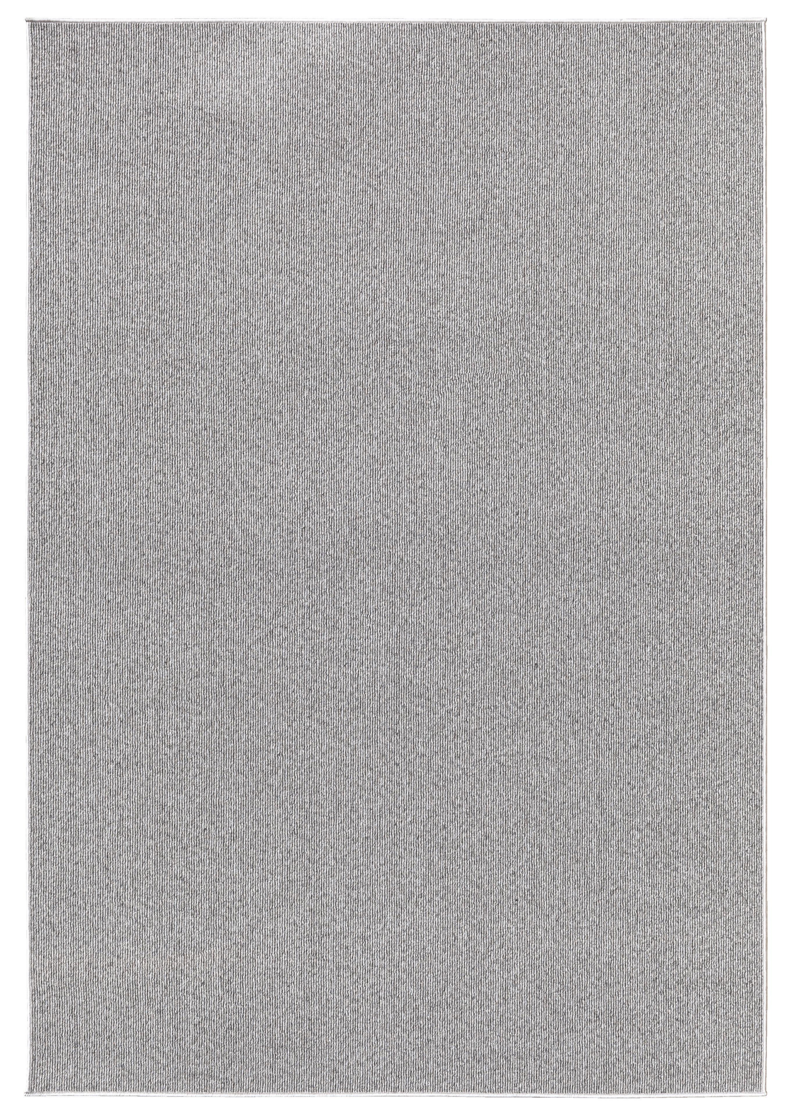 TEPPICH Niederflor Uni COLFOSCO Polypropylen Beige 133 x 133 cm - Grau, Textil (200/290cm) - KADIMA DESIGN