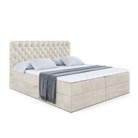 BOXBETT mit Matratze H4 und Lattenrost - BOXI8 - 180x200 cm - H4 - Ecru - Ecru, Holzwerkstoff (180/200cm) - ALTDECOR