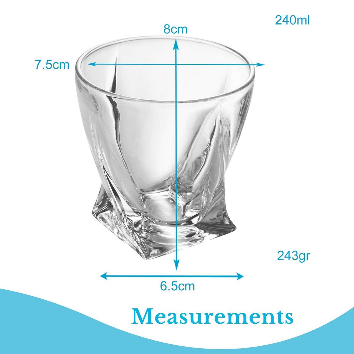 WHISKY GLAS Set (4-tlg.) - Transparent, Glas (0.3L) - Intirilife