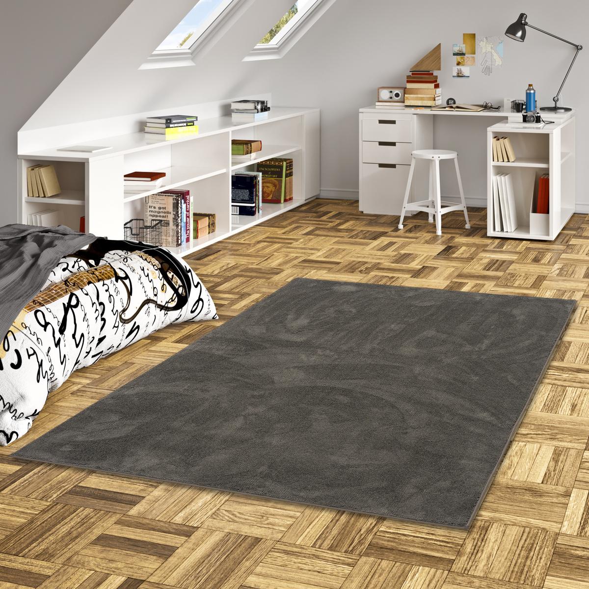HOCHFLOR LANGFLOR TEPPICH SUPER SOFT MELIA KIDS - Anthrazit, Textil (200/290cm) - Pergamon