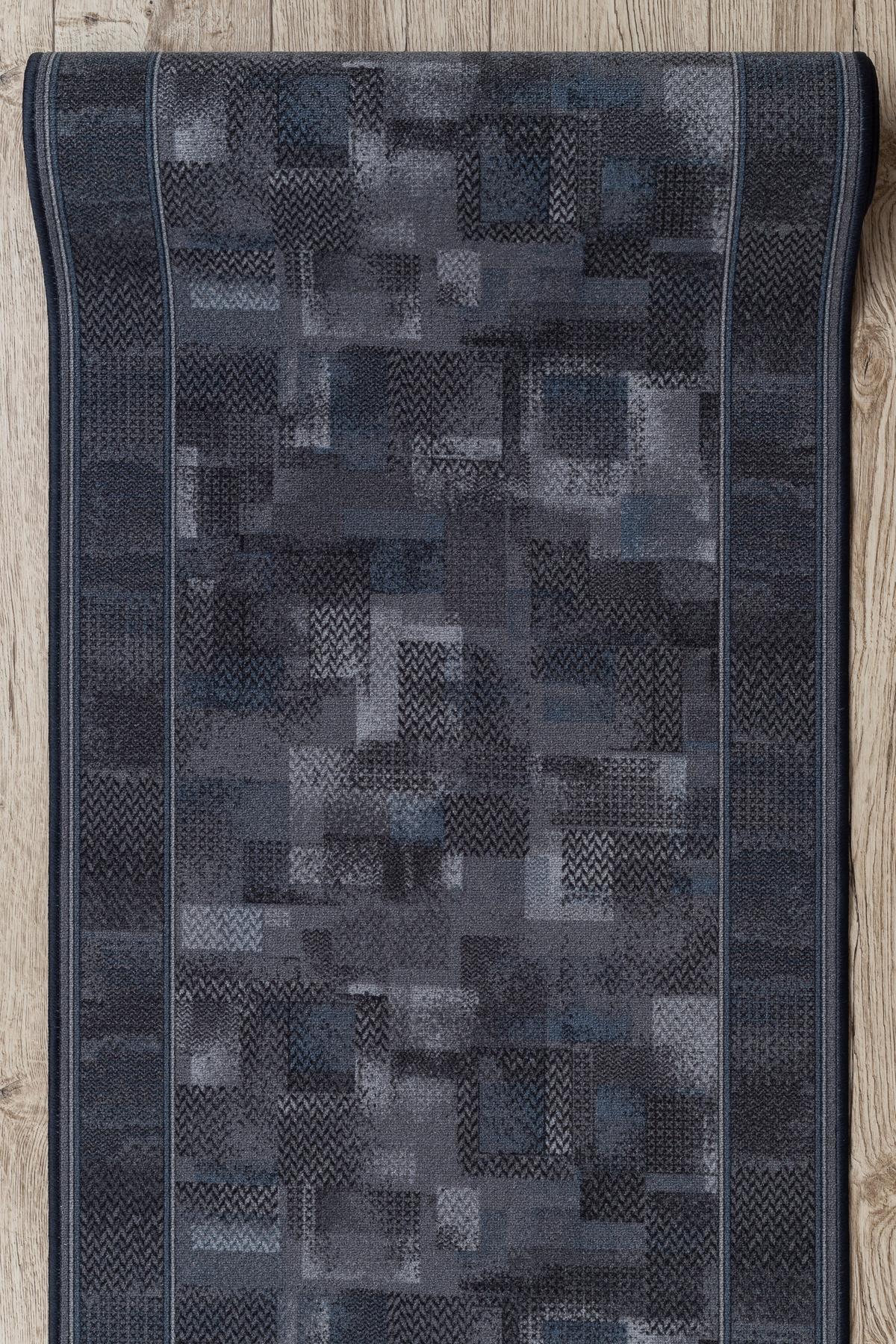 LÄUFER Antirutsch TRIBE 80/370 cm - Anthrazit, Textil (80/370cm) - rugsX