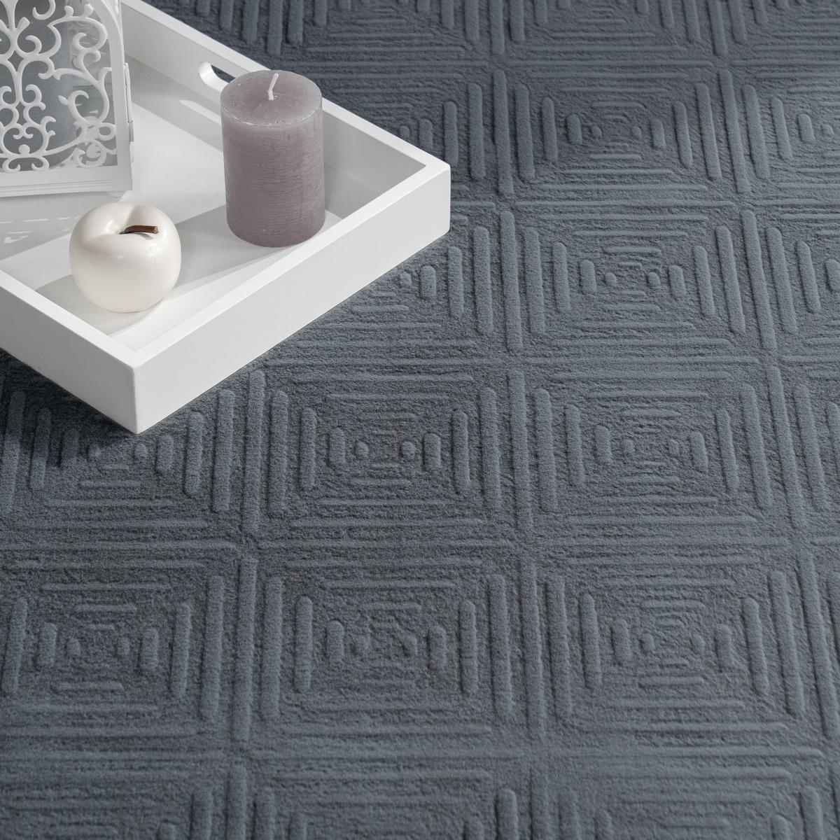 KURZFLORTEPPICH, einfarbig, Florhöhe 10 mm, Anthrazit, 60 x 100 cm - Anthrazit, Textil (100/60cm) - KADIMA DESIGN