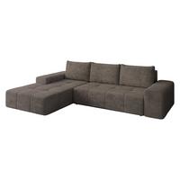 ECKSCHLAFSOFA Tonseo L, Seite: Links - Dunkelbraun/Schwarz, Holz/Kunststoff (275/173cm) - MIRJAN24