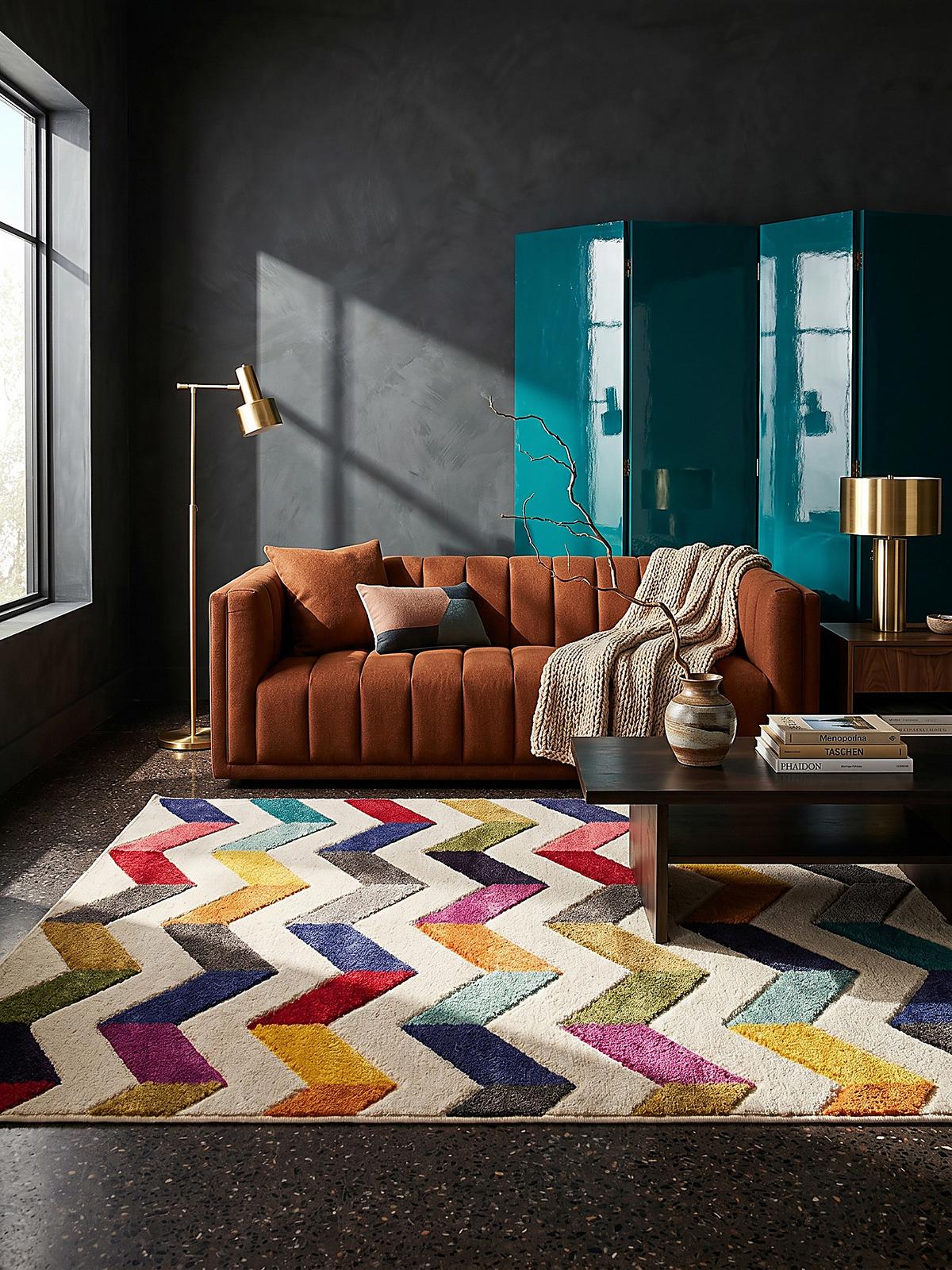 TEPPICH MEON, geometrisch, Bunt, 160 x 230 cm - Multicolor, Textil (230/160cm) - KADIMA DESIGN