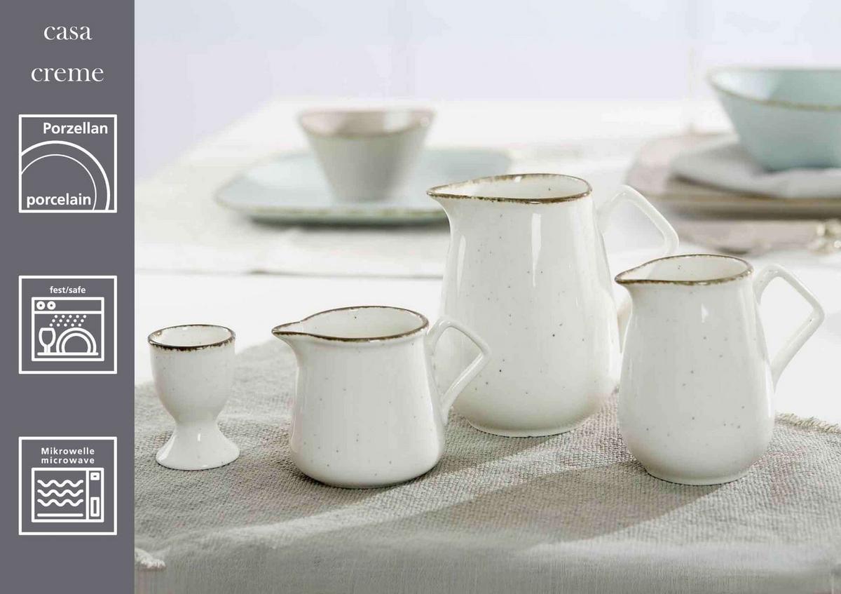 EIERBECHER Casa Beige ø 5 cm 6er Set - Beige, Keramik (5/7/5cm) - Ritzenhoff Breker