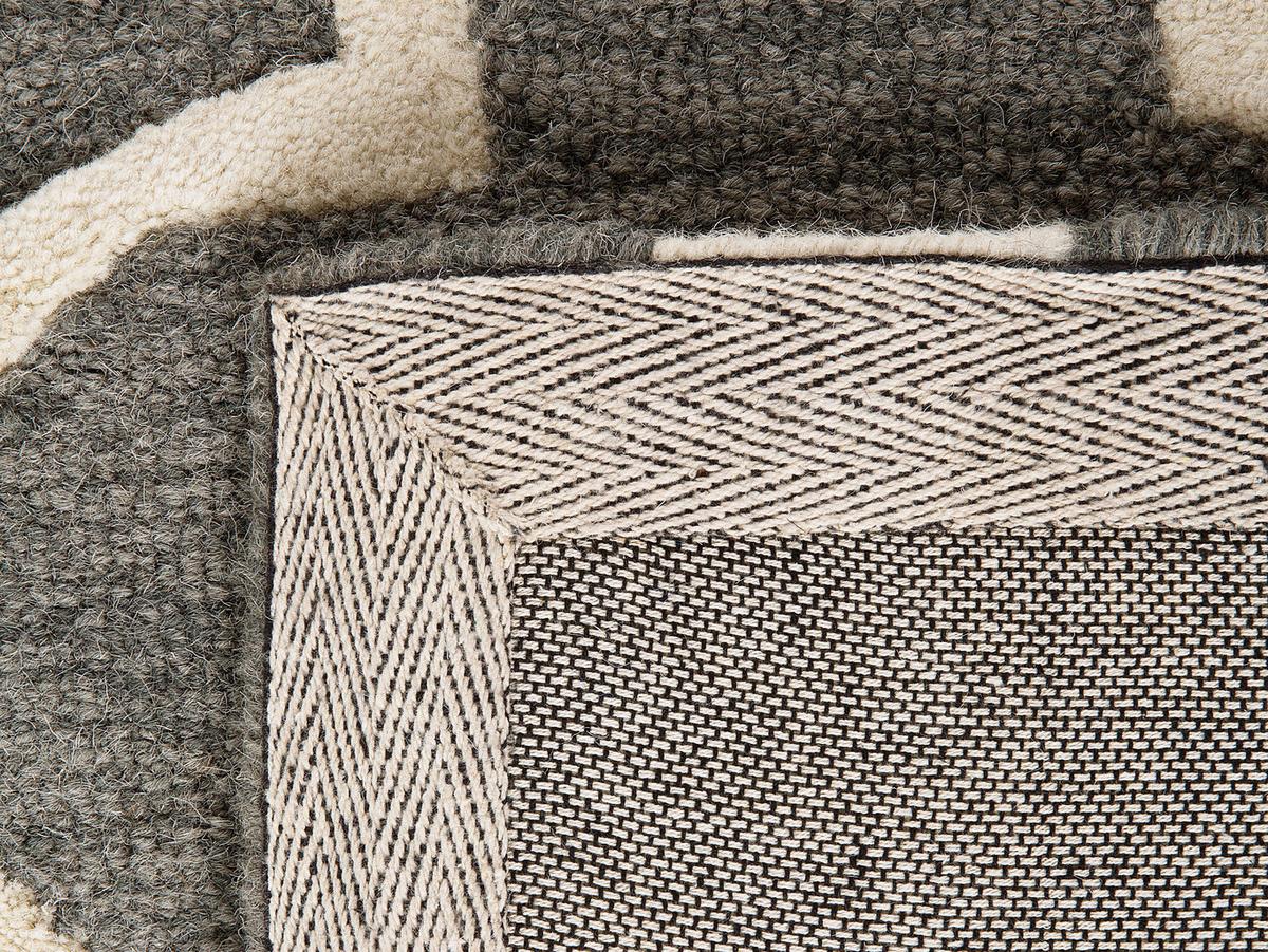 KURZFLOR-TEPPICH Yalova 230/160 cm - Grau, Textil (160/230cm) - Beliani