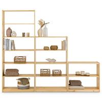 REGALSET MELLY 3er Set natur - Naturfarben, Holz (240/200/30cm) - IDIMEX