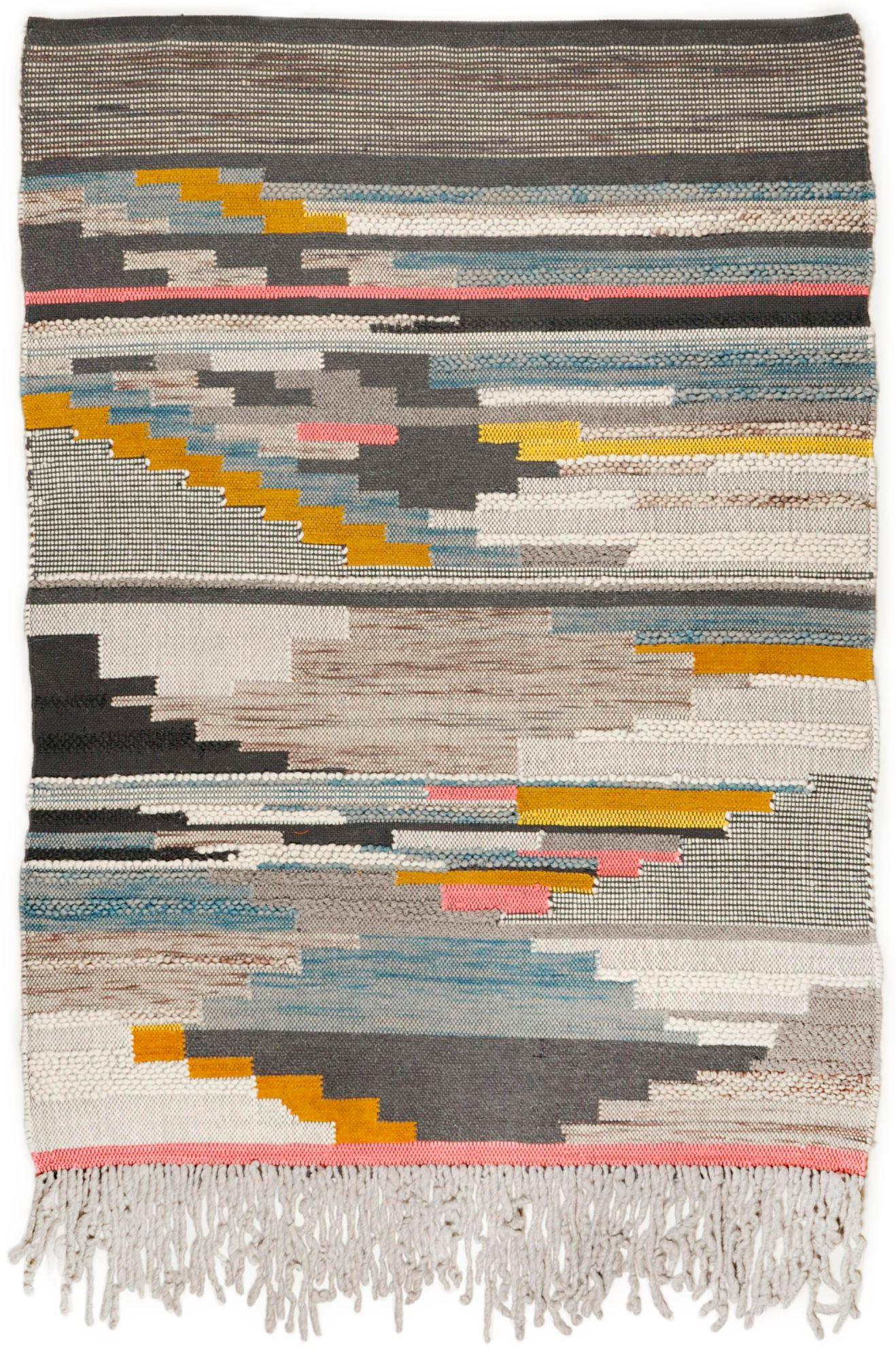 WEBTEPPICH Nomadic-Design 160x230 cm - Multicolor, Textil (160/230cm) - THEKO