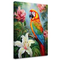 WANDBILD tropische papageientiere - Multicolor, Textil (40/60cm) - Feeby