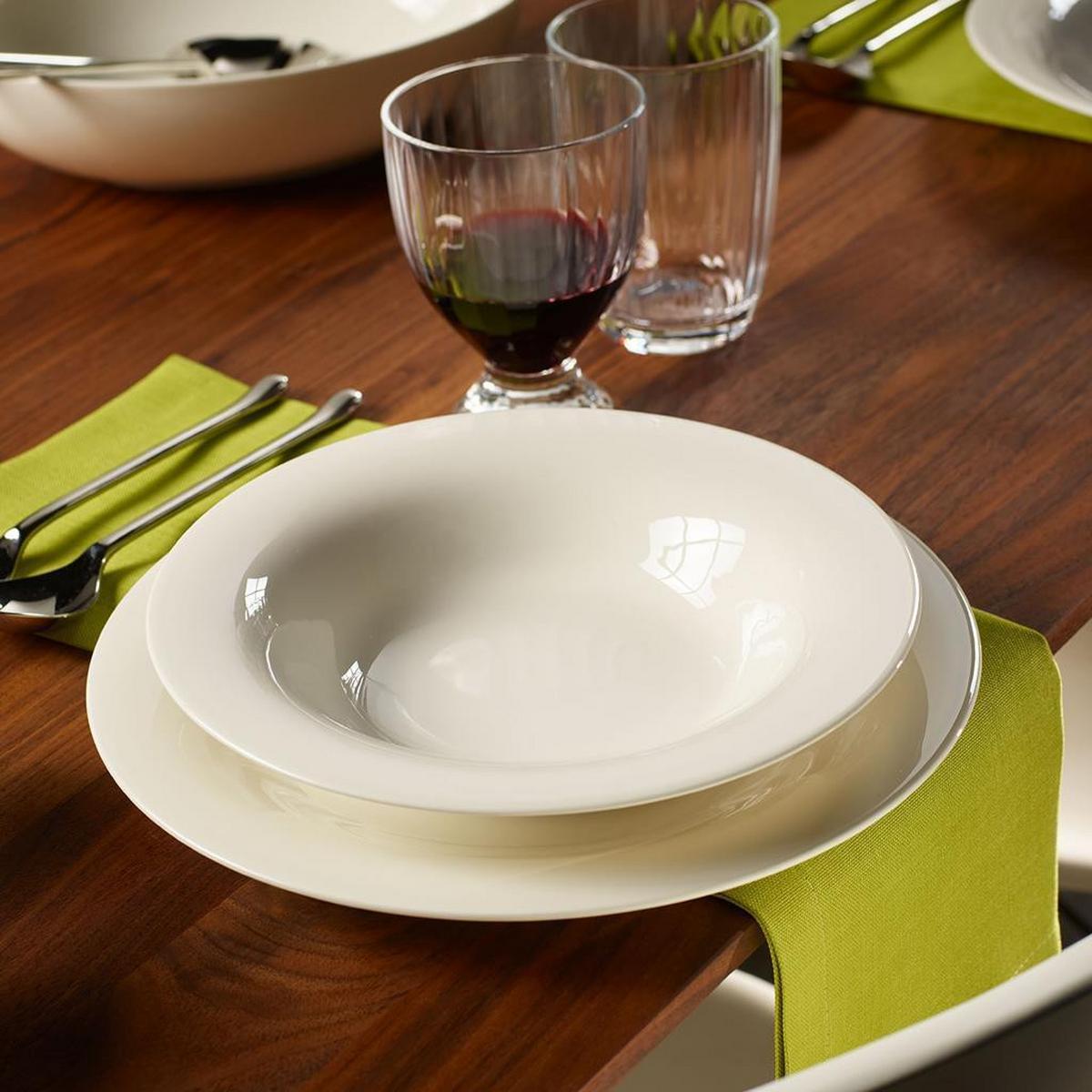 SUPPENTELLER New Cottage Basic weiß ø 23,1 cm - Weiß, Keramik (23.1cm) - Villeroy & Boch