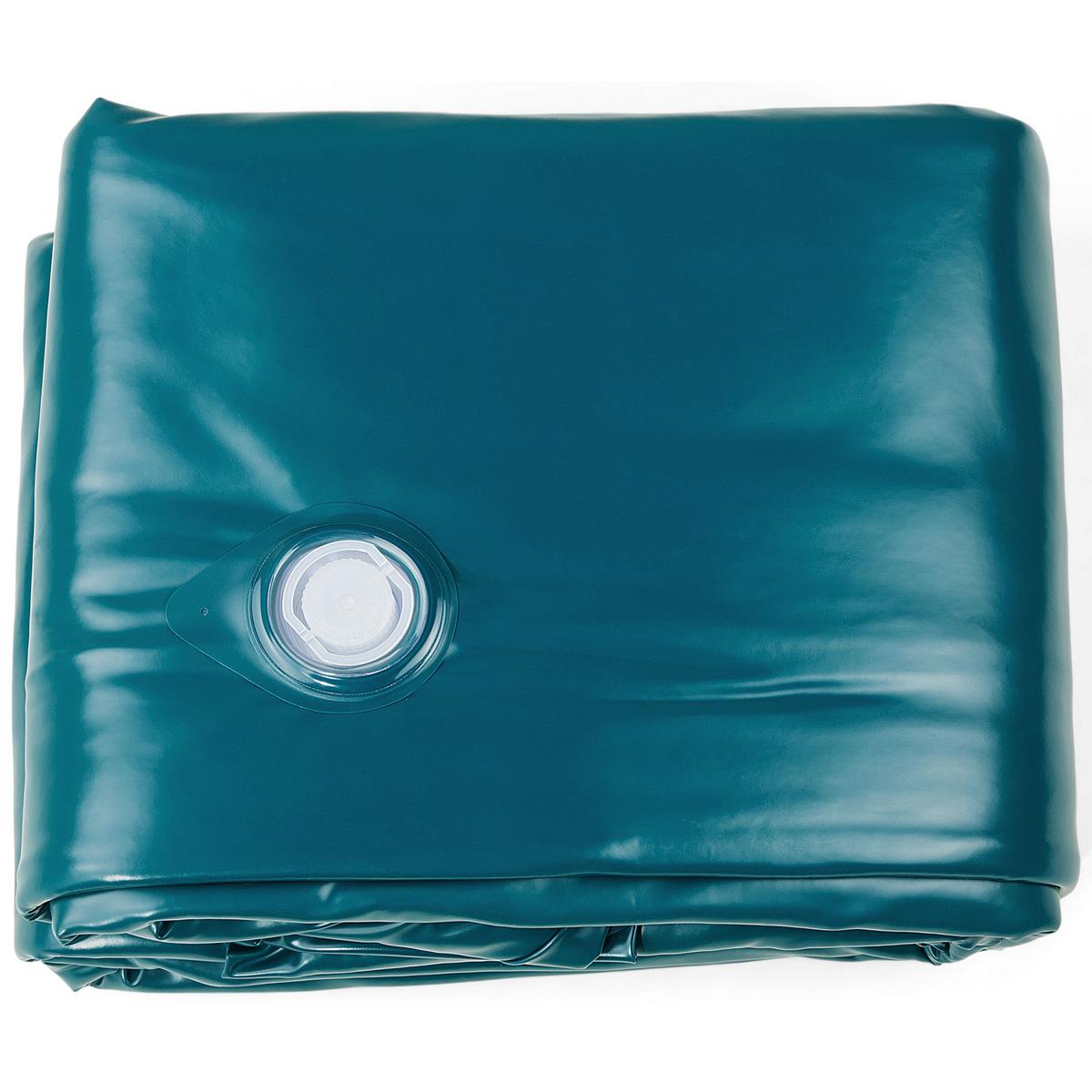 WASSERBETTMATRATZE Stark beruhigt 180/200/20 cm Mono - Blau, Textil (180/200cm) - Beliani