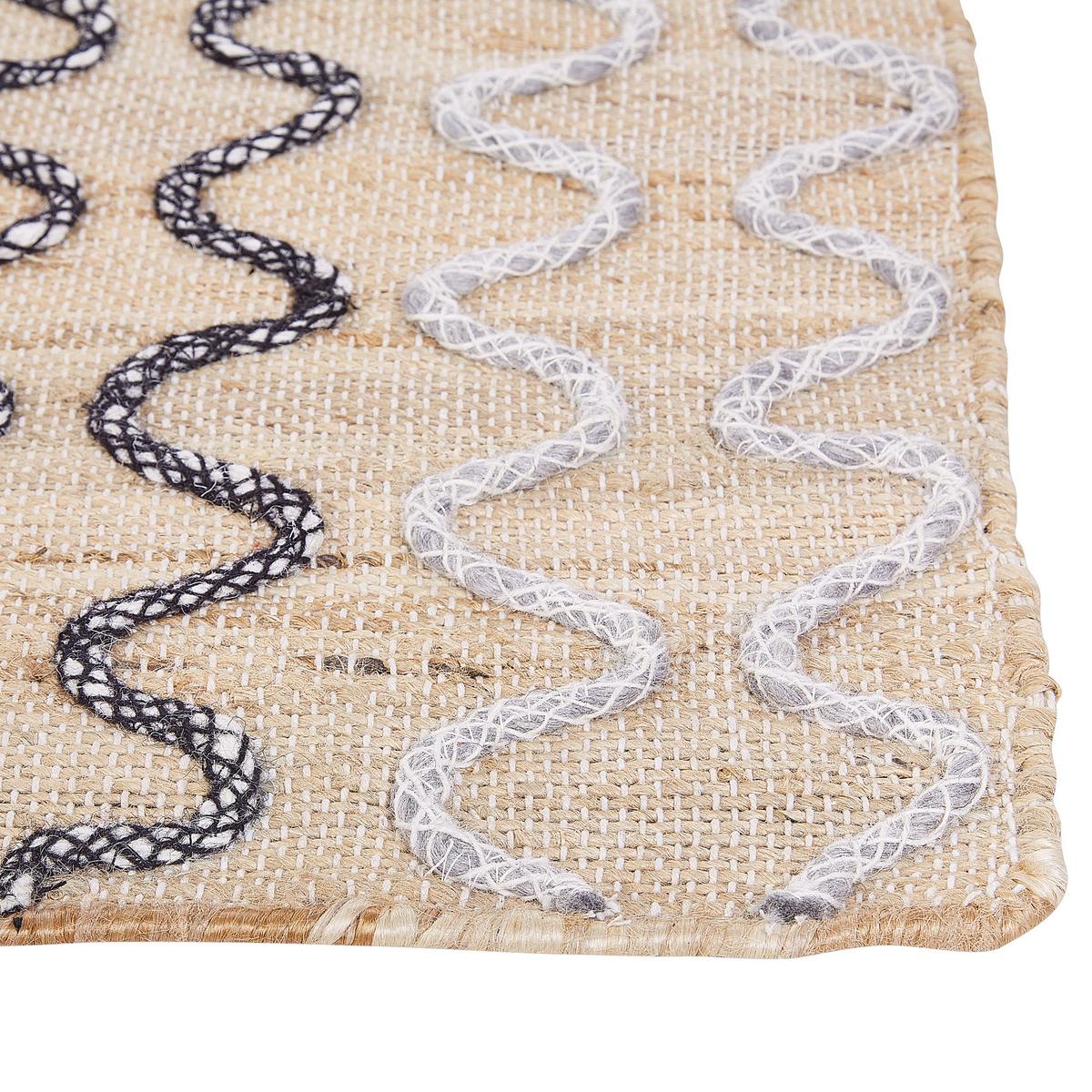 KURZFLOR-TEPPICH Sogut 200/140 cm - Beige, Naturmaterialien (140/200cm) - Beliani