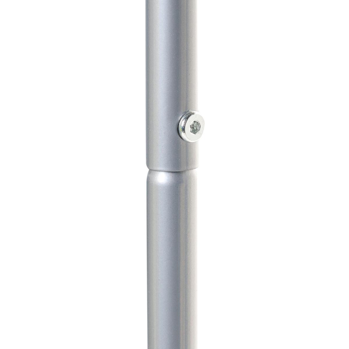 ECK-GARDEROBENSTÄNDER Silber Lawton - Silberfarben, Metall (53/160/37cm) - Beliani
