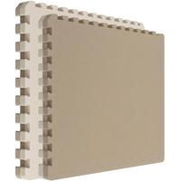 BODENSCHUTZMATTE 90x90x4 cm, 1 Matte, Beige und Braun - Beige, Kunststoff (90/90/4cm) - eyepower